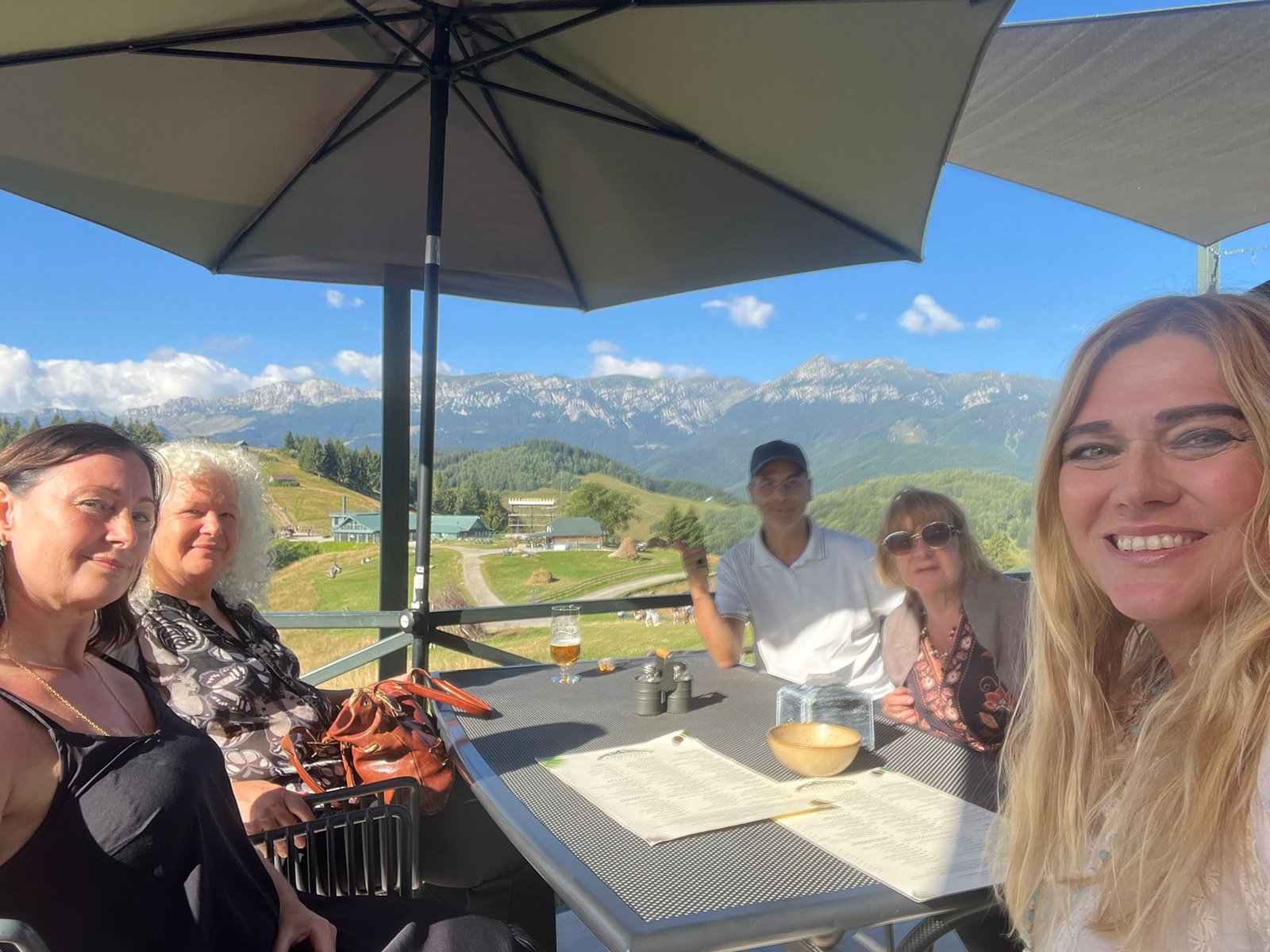 Lunch in the Restaurant at the top of the hill